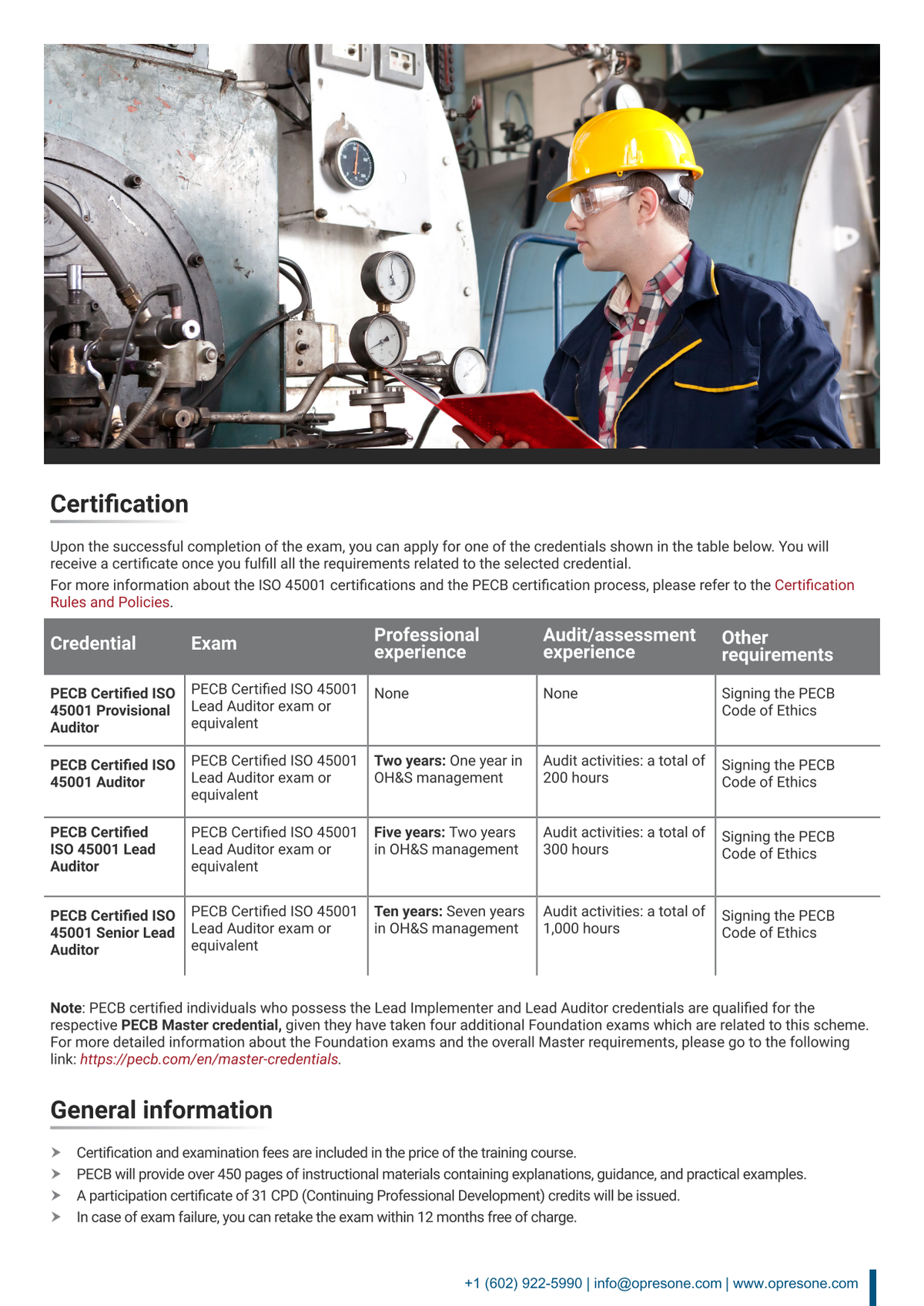 ISO 45001 Lead Auditor Certification Course