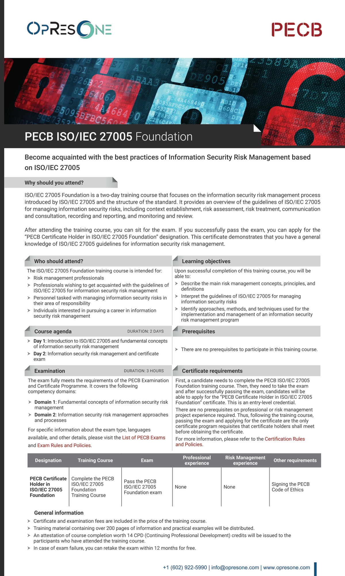 ISO/IEC 27005 Foundation Course