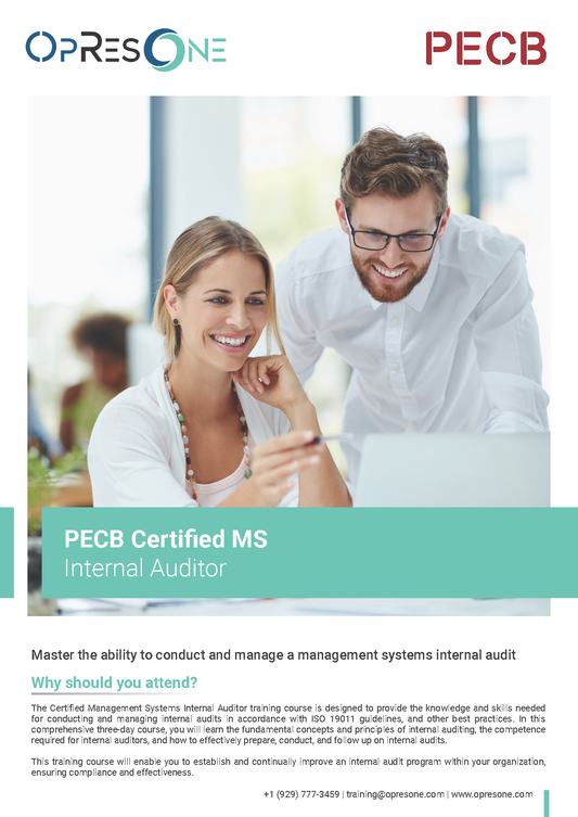 Management Systems Internal Auditor - Certification Course