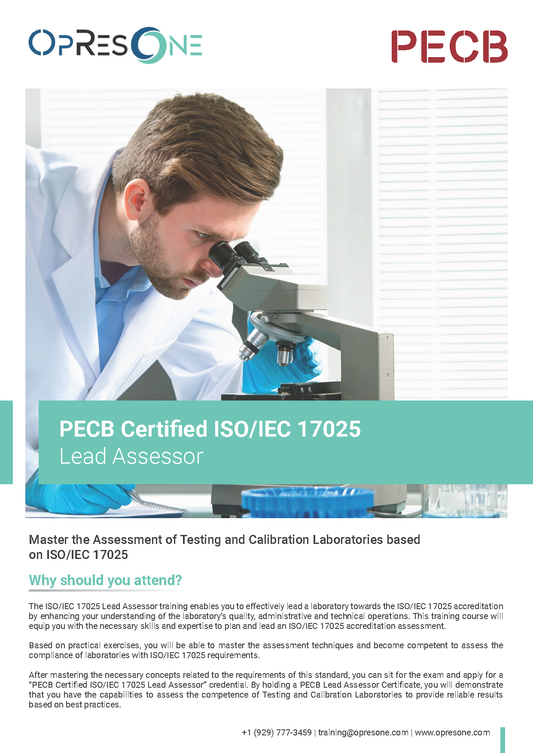 ISO/IEC 17025 Lead Assessor Certification Course