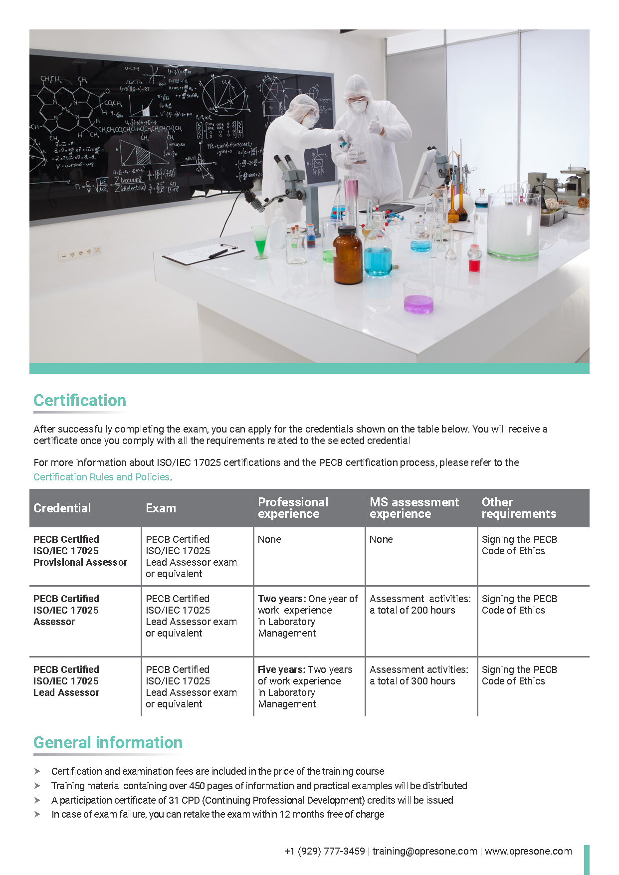 ISO/IEC 17025 Lead Assessor Certification Course