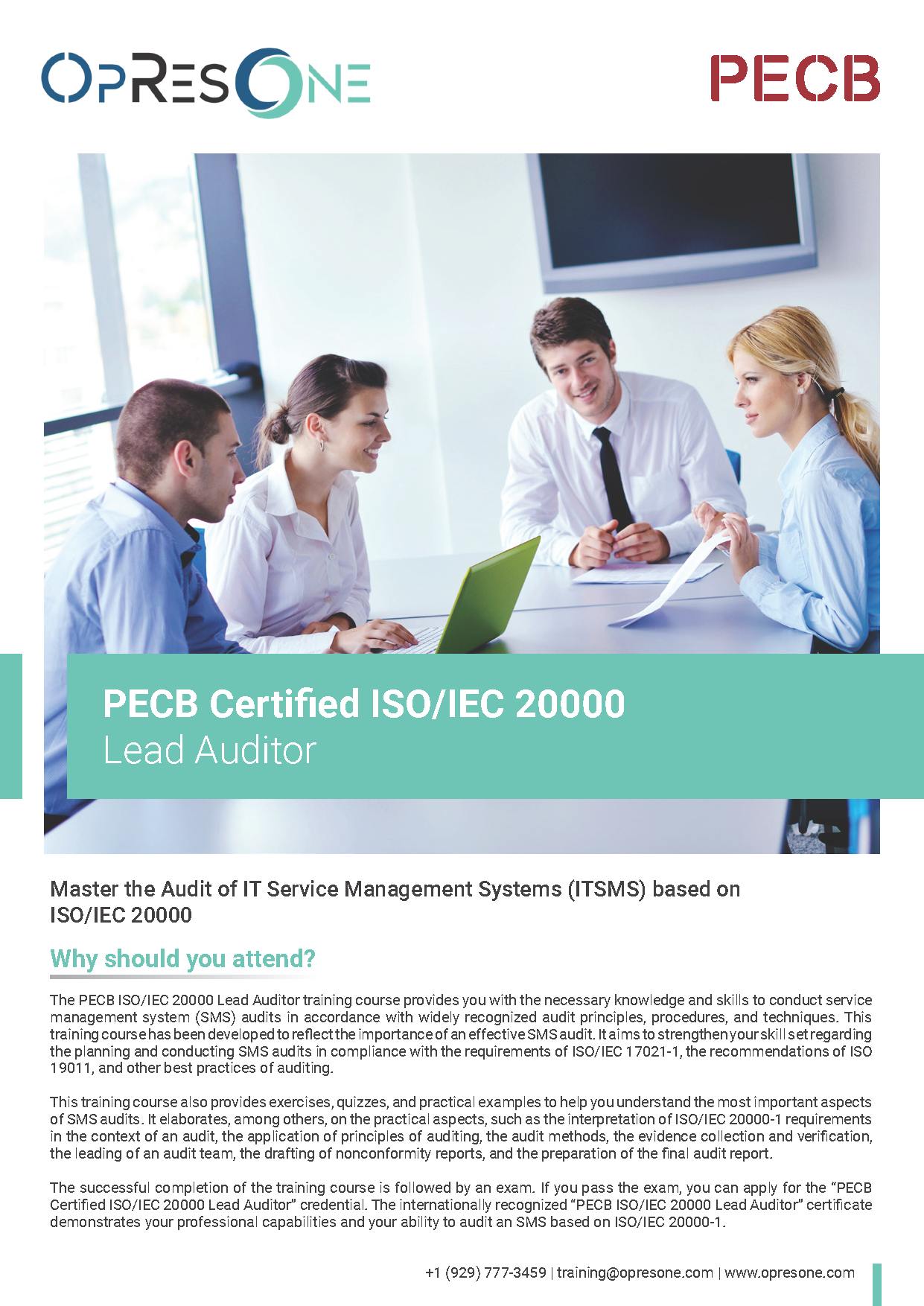 ISO/IEC 20000 Lead Auditor Certification Course