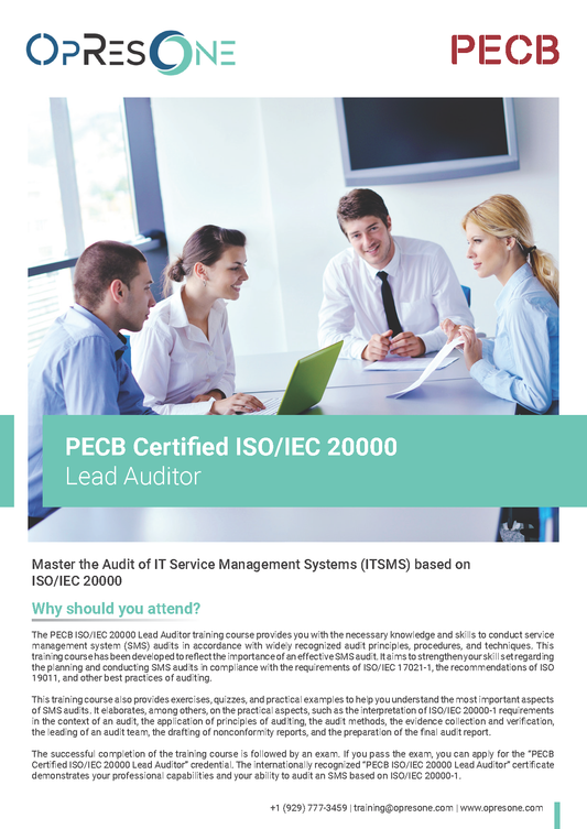 ISO/IEC 20000 Lead Auditor Certification Course