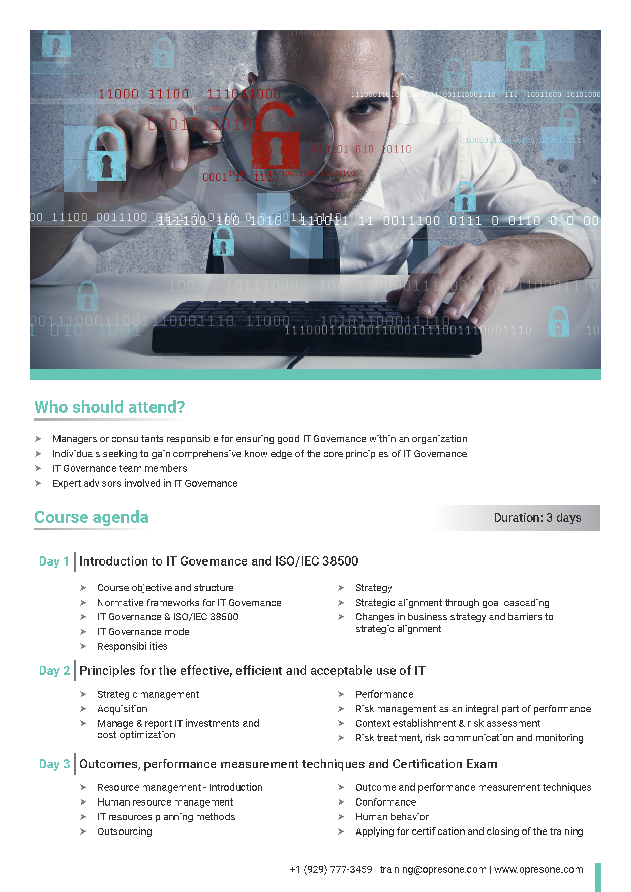 ISO/IEC 38500 IT Corporate Governance Manager Certification Course