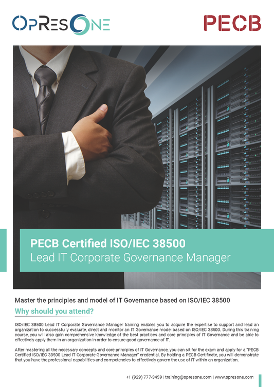 ISO/IEC 38500 Lead IT Corporate Governance Manager Certification Course