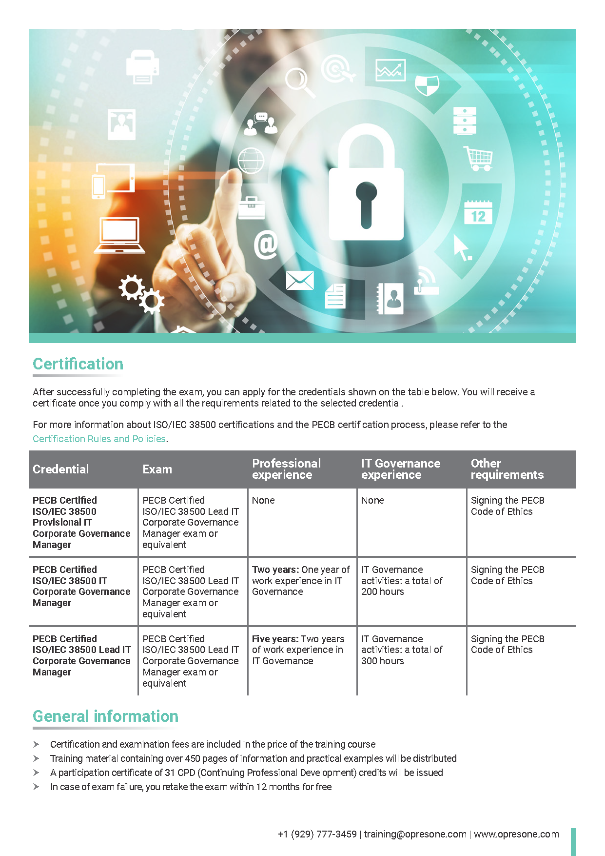 ISO/IEC 38500 Lead IT Corporate Governance Manager Certification Course