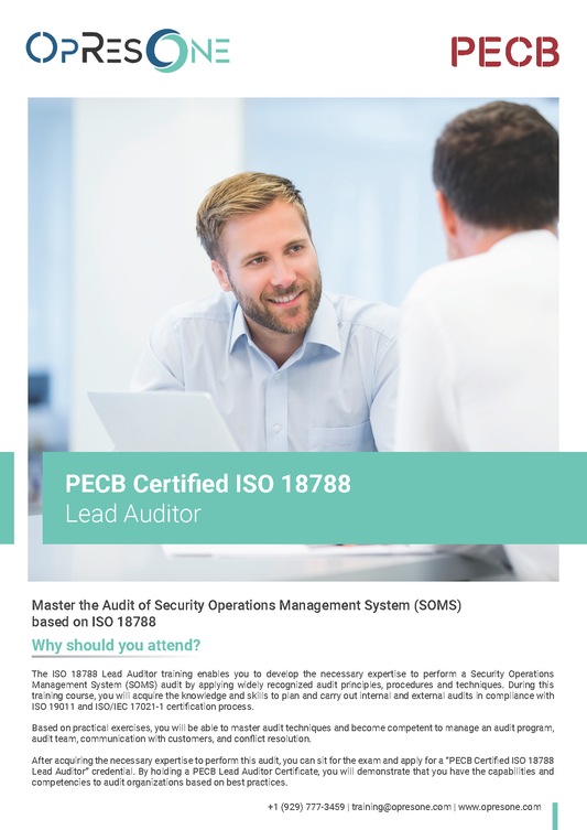 ISO 18788 Lead Auditor Certification Course