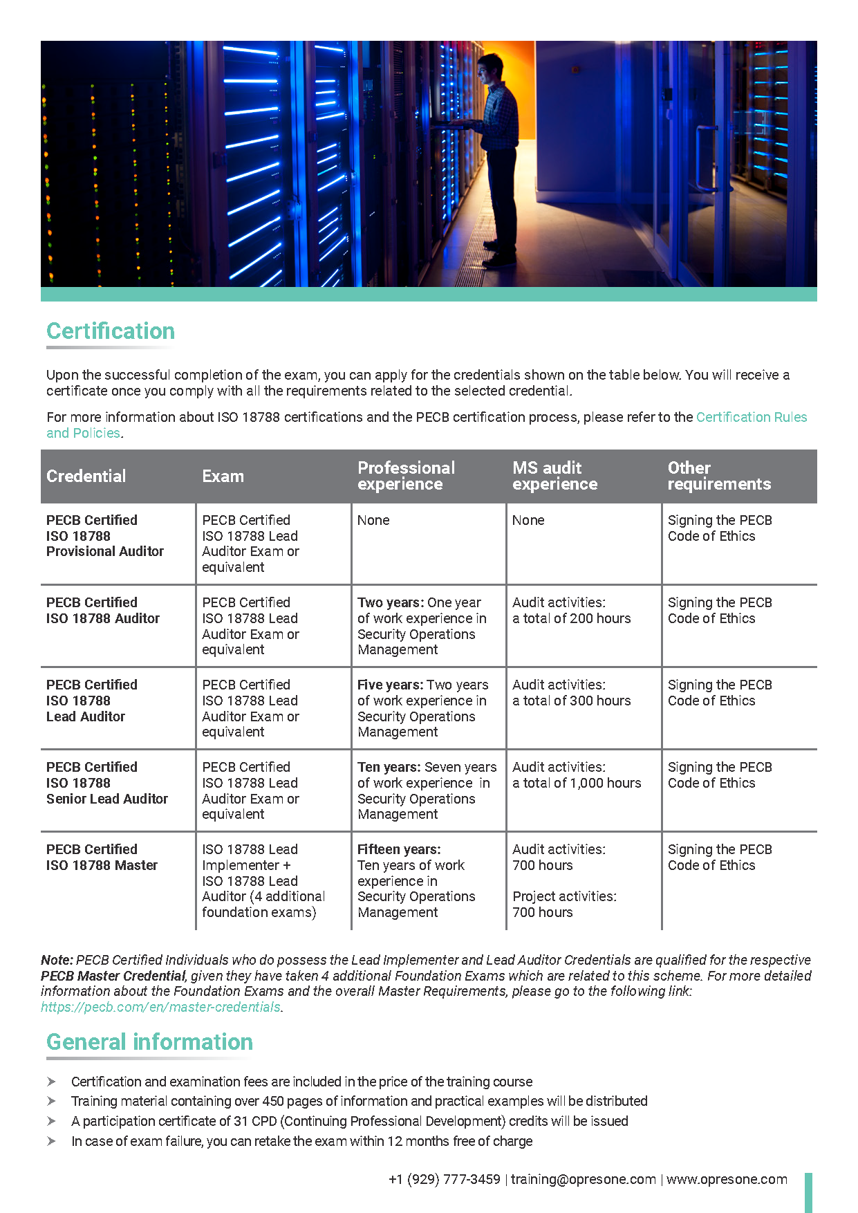 ISO 18788 Lead Auditor Certification Course