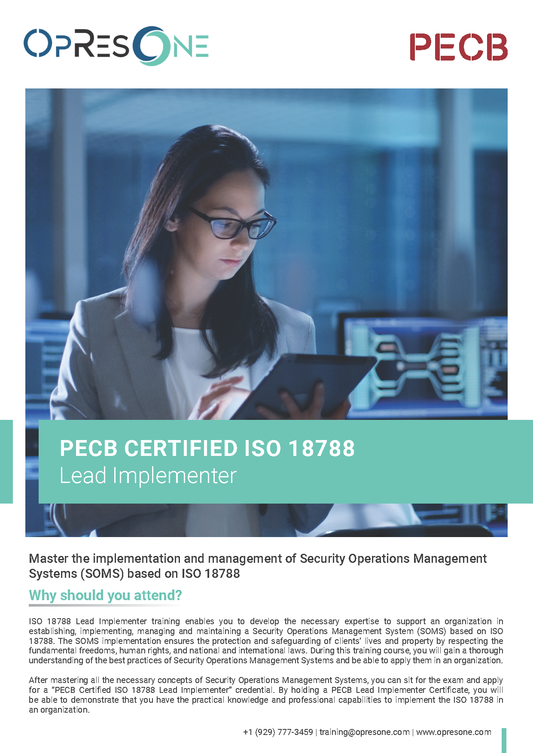 ISO 18788 Lead Implementer Certification Course