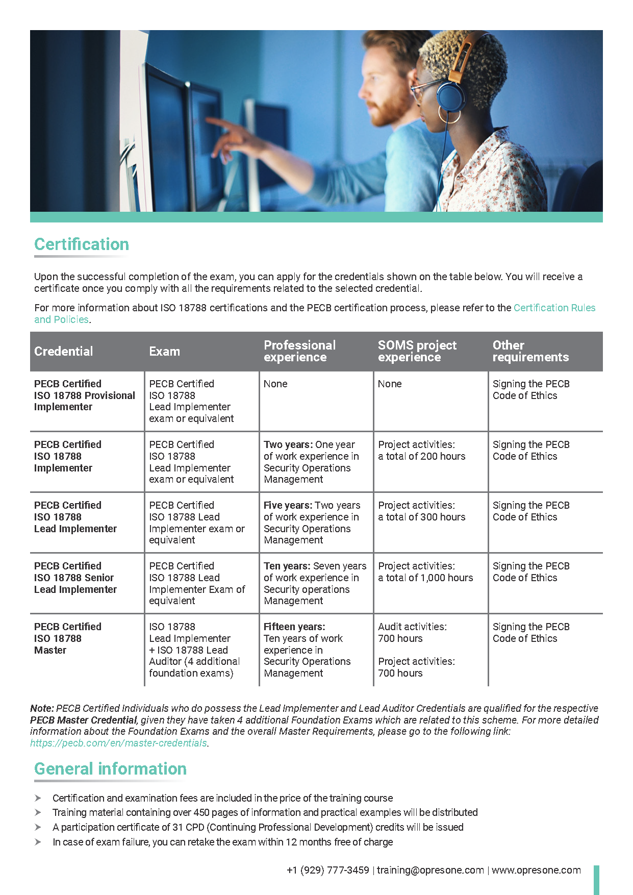 ISO 18788 Lead Implementer Certification Course