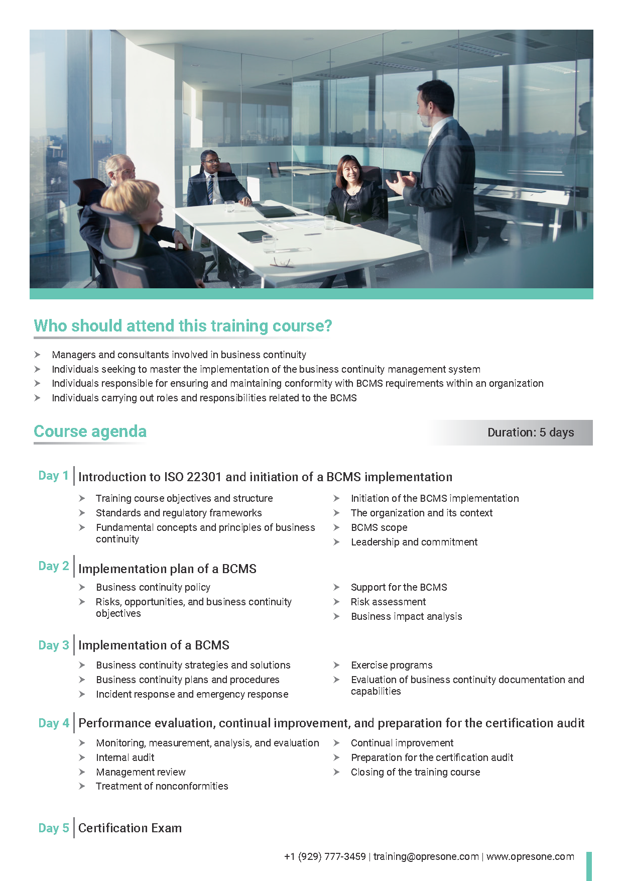 ISO 22301 Lead Implementer Certification Course