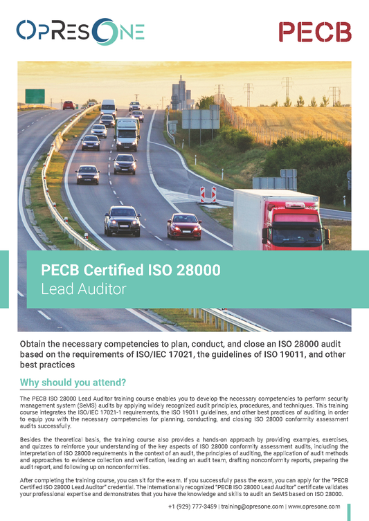 ISO 28000 Lead Auditor Certification Course