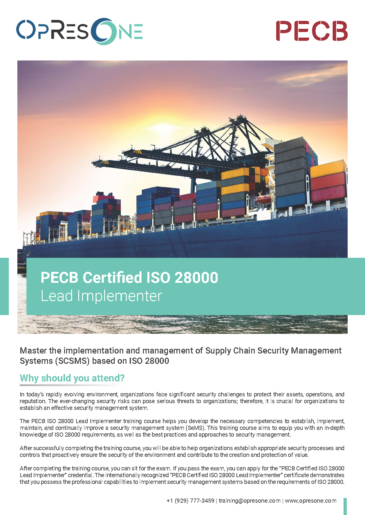 ISO 28000 Lead Implementer Certification Course