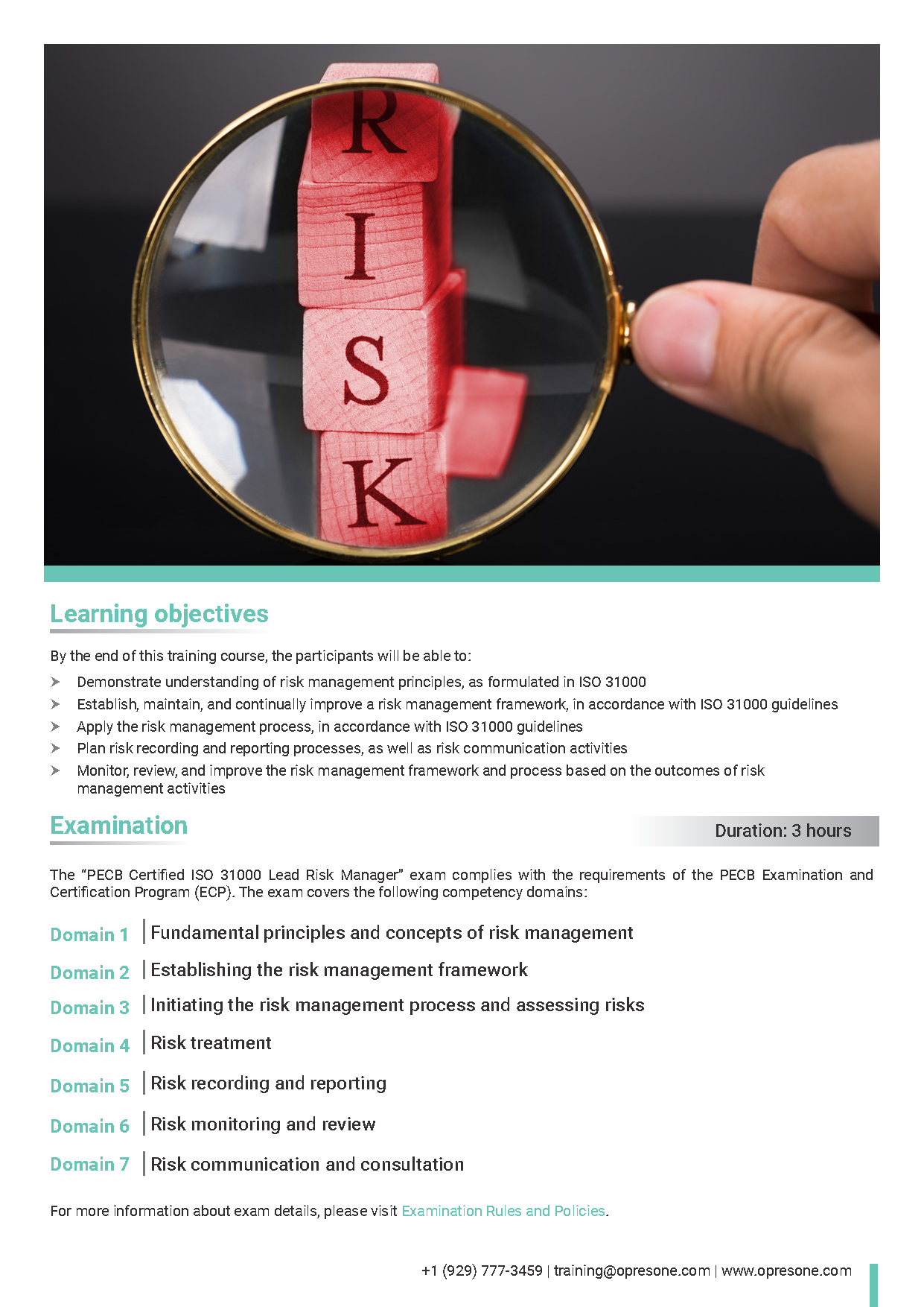 ISO 31000 Lead Risk Manager Certification Course