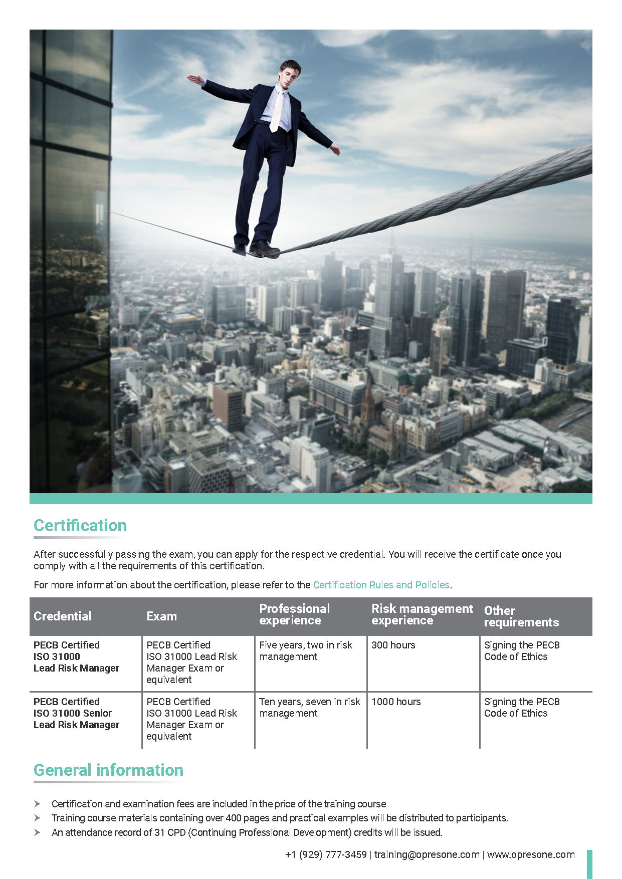 ISO 31000 Lead Risk Manager Certification Course