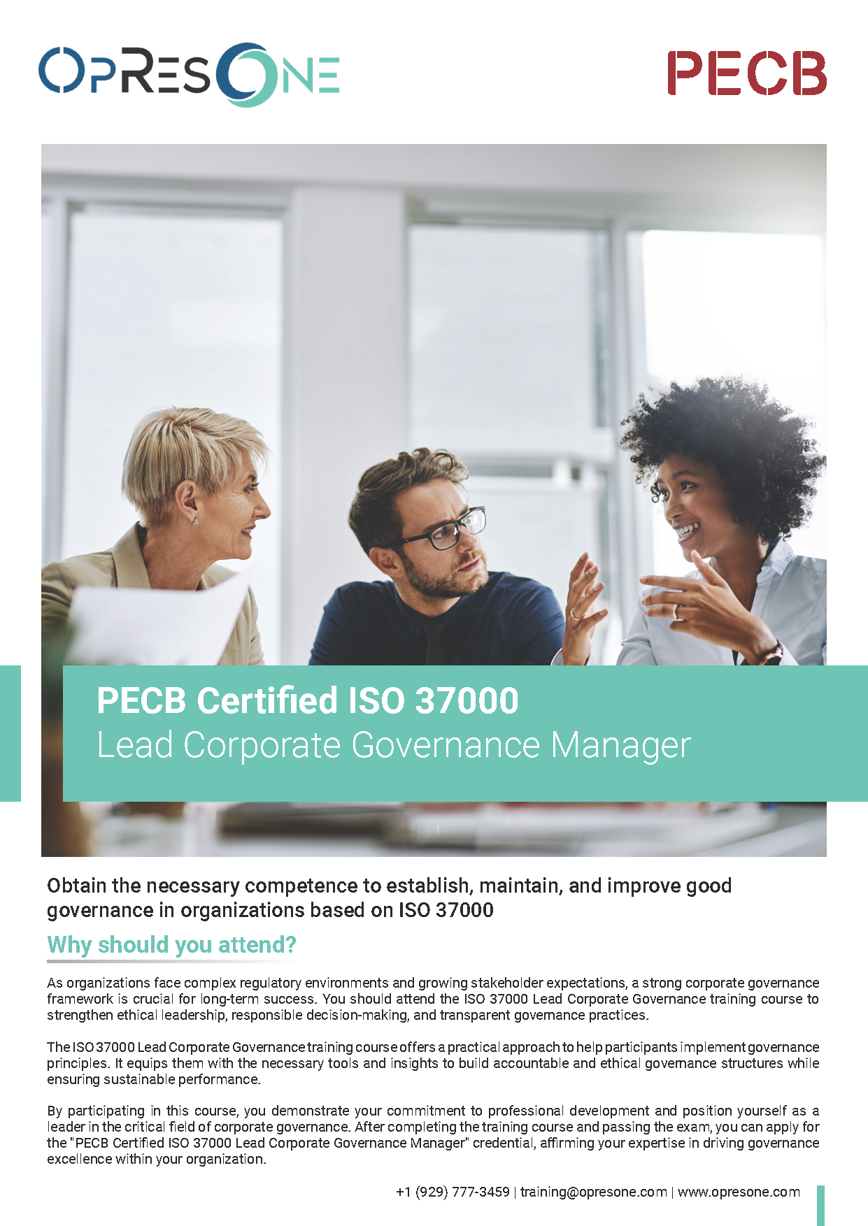 ISO 37000 Lead Corporate Governance Manager