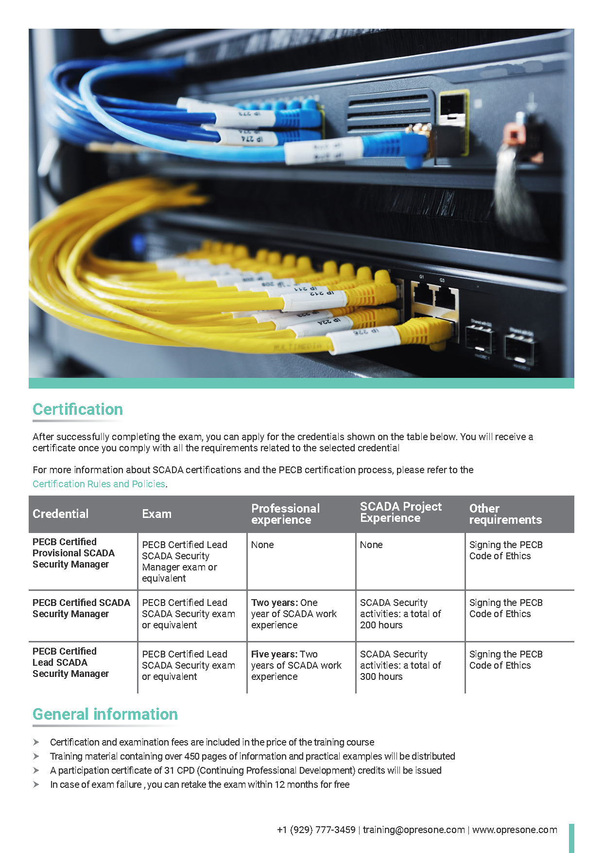 Lead SCADA Security Manager Certification Course