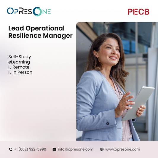 Lead Operational Resilience Manager Certification Course