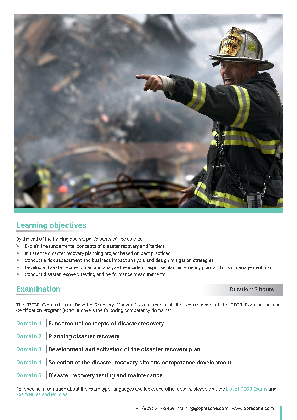 Lead Disaster Recovery Manager (Emergency Management Style) Certification Course