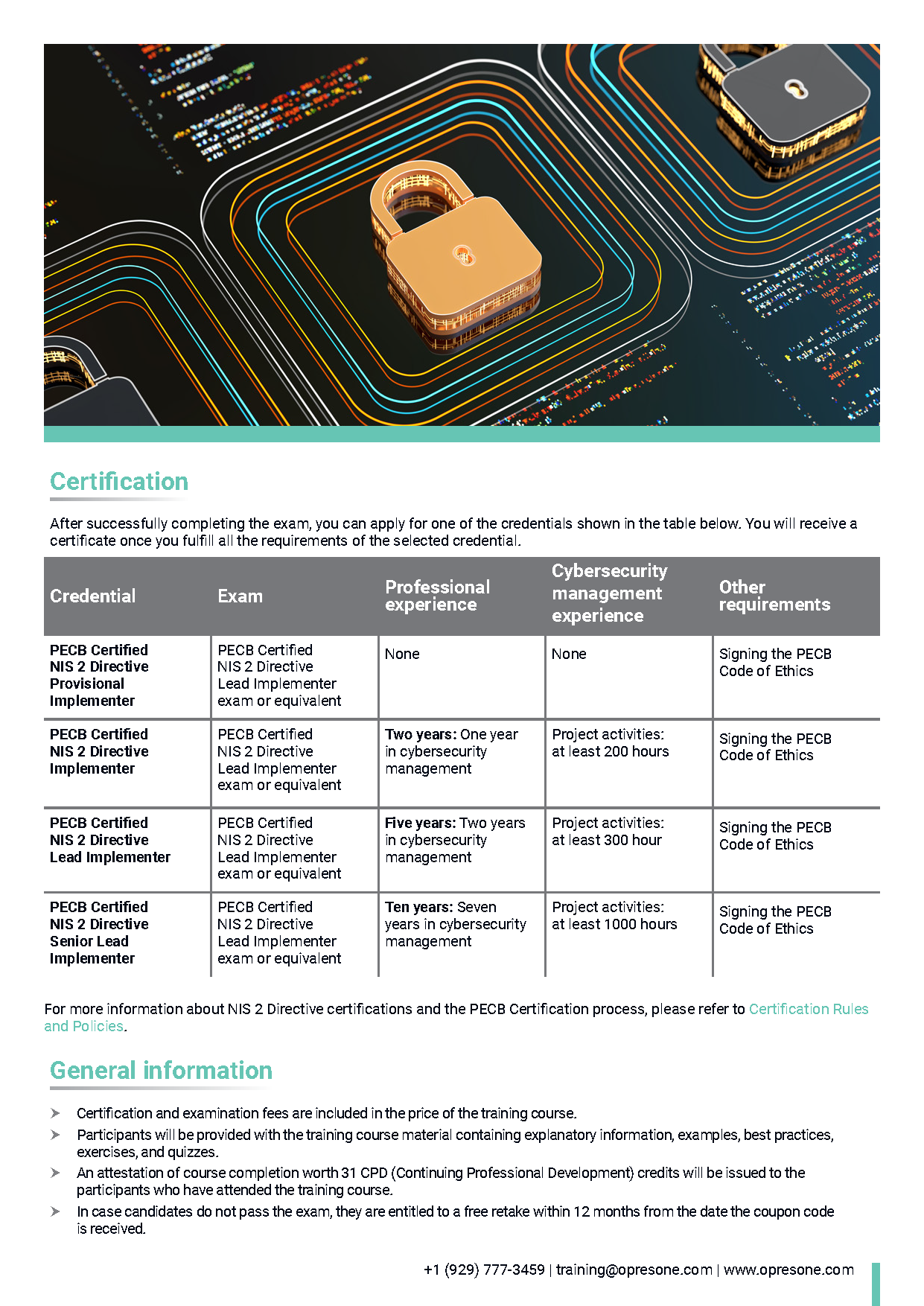 NIS 2 Directive Lead Implementer