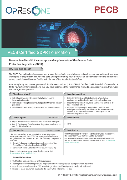 GDPR - Foundation Course