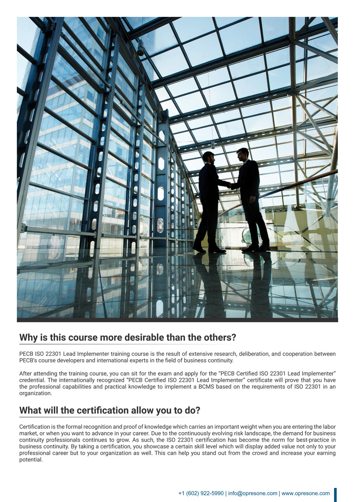 ISO 22301 Lead Implementer Certification Course
