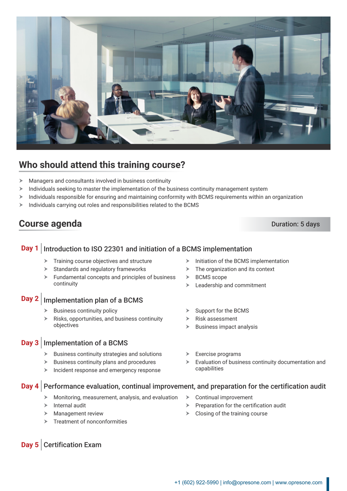 ISO 22301 Lead Implementer Certification Course