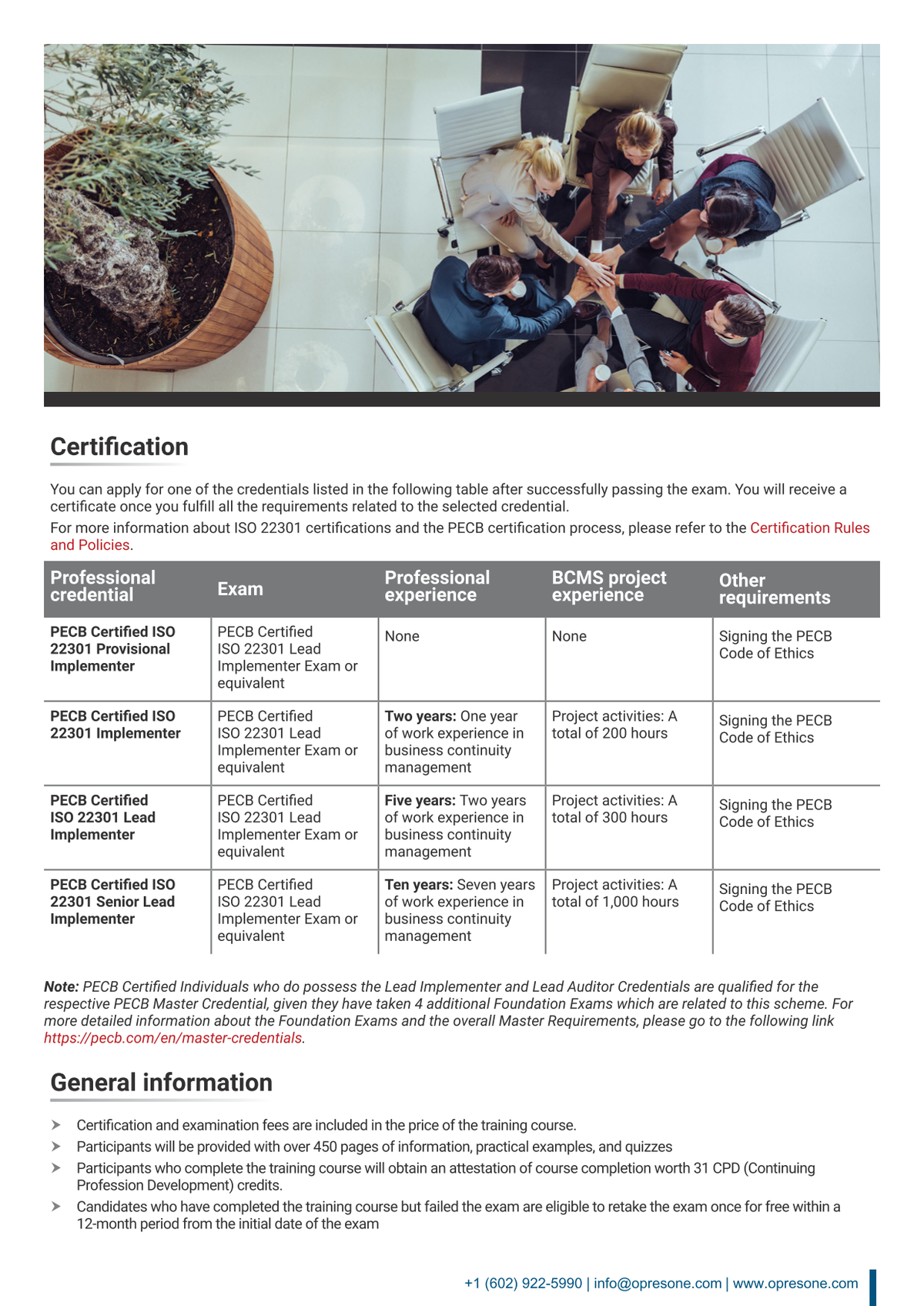 ISO 22301 Lead Implementer Certification Course