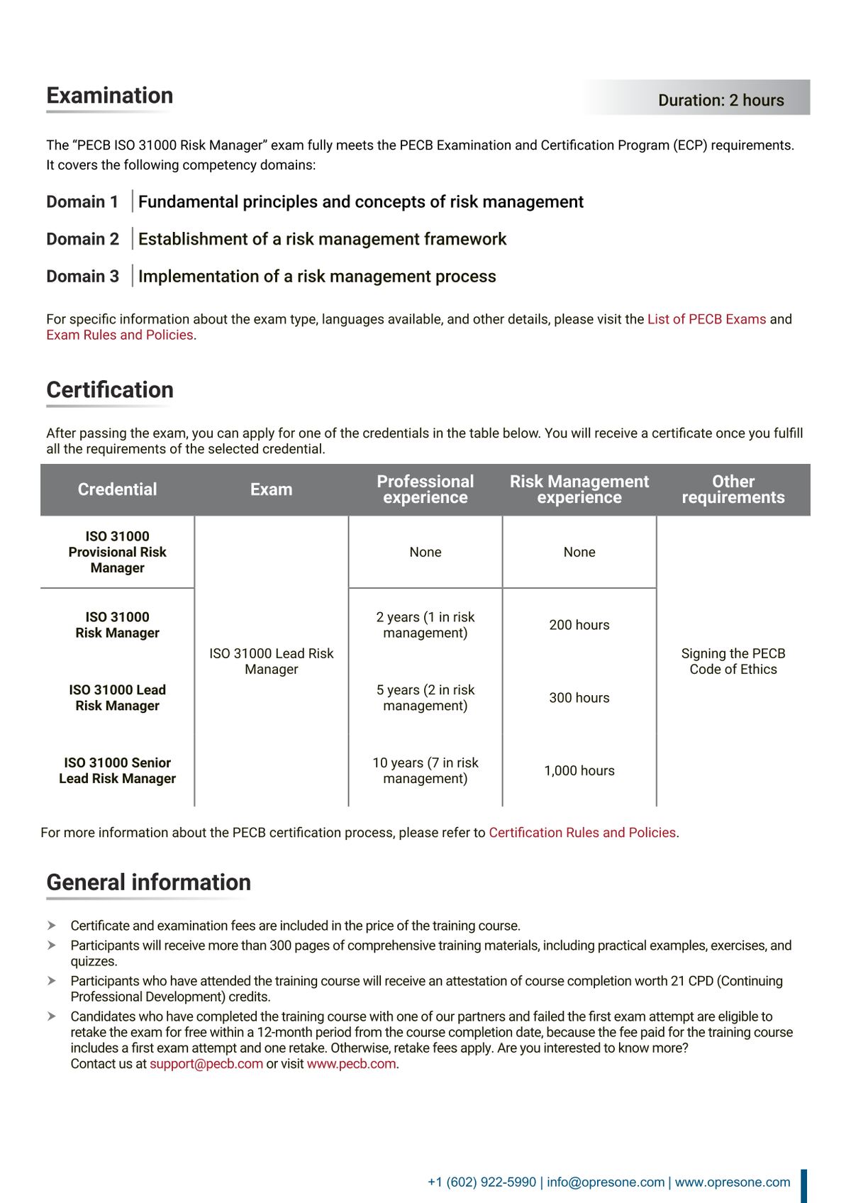 ISO 31000 Risk Manager Certification Course