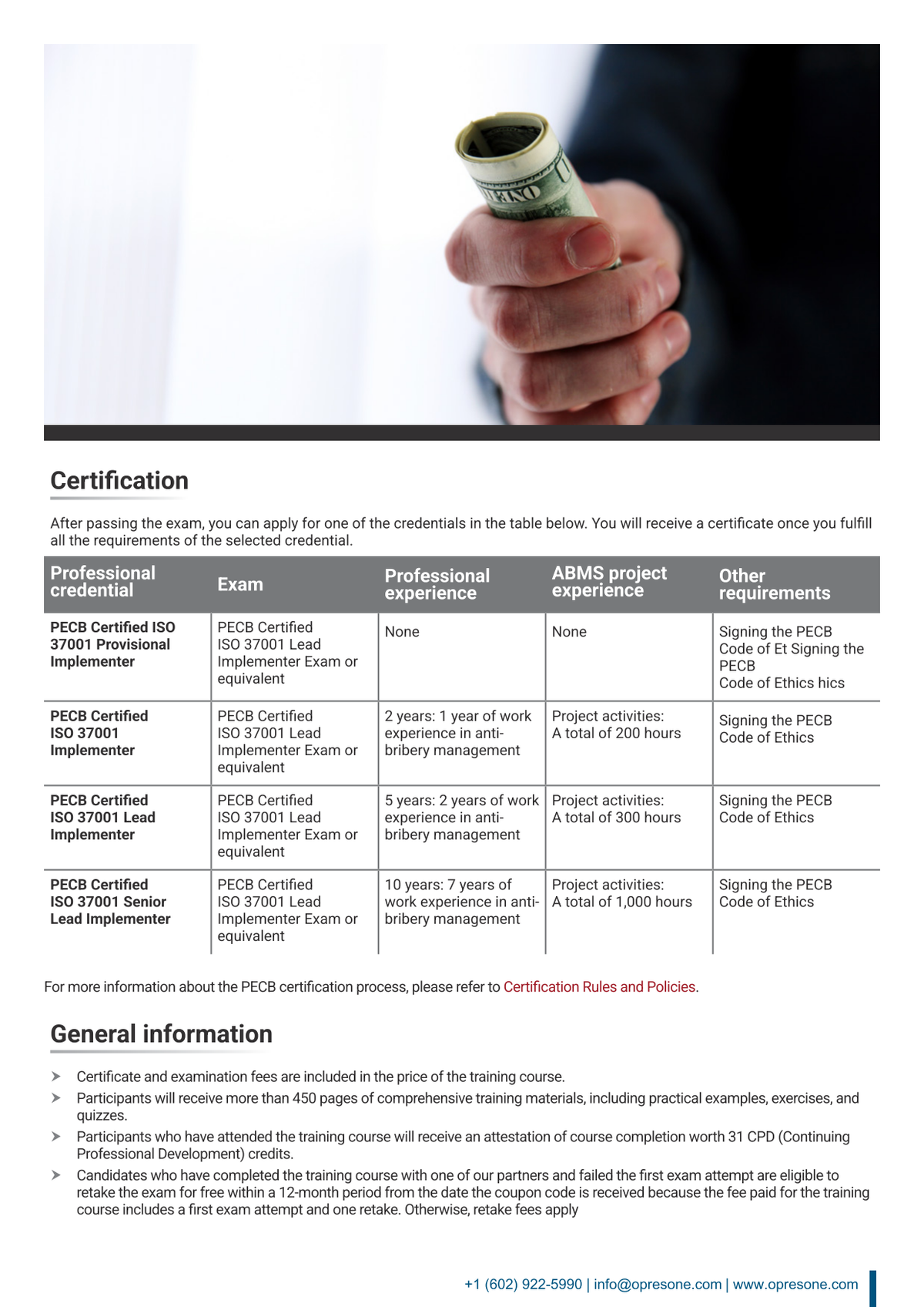 ISO 37001 Lead Implementer Certification Course