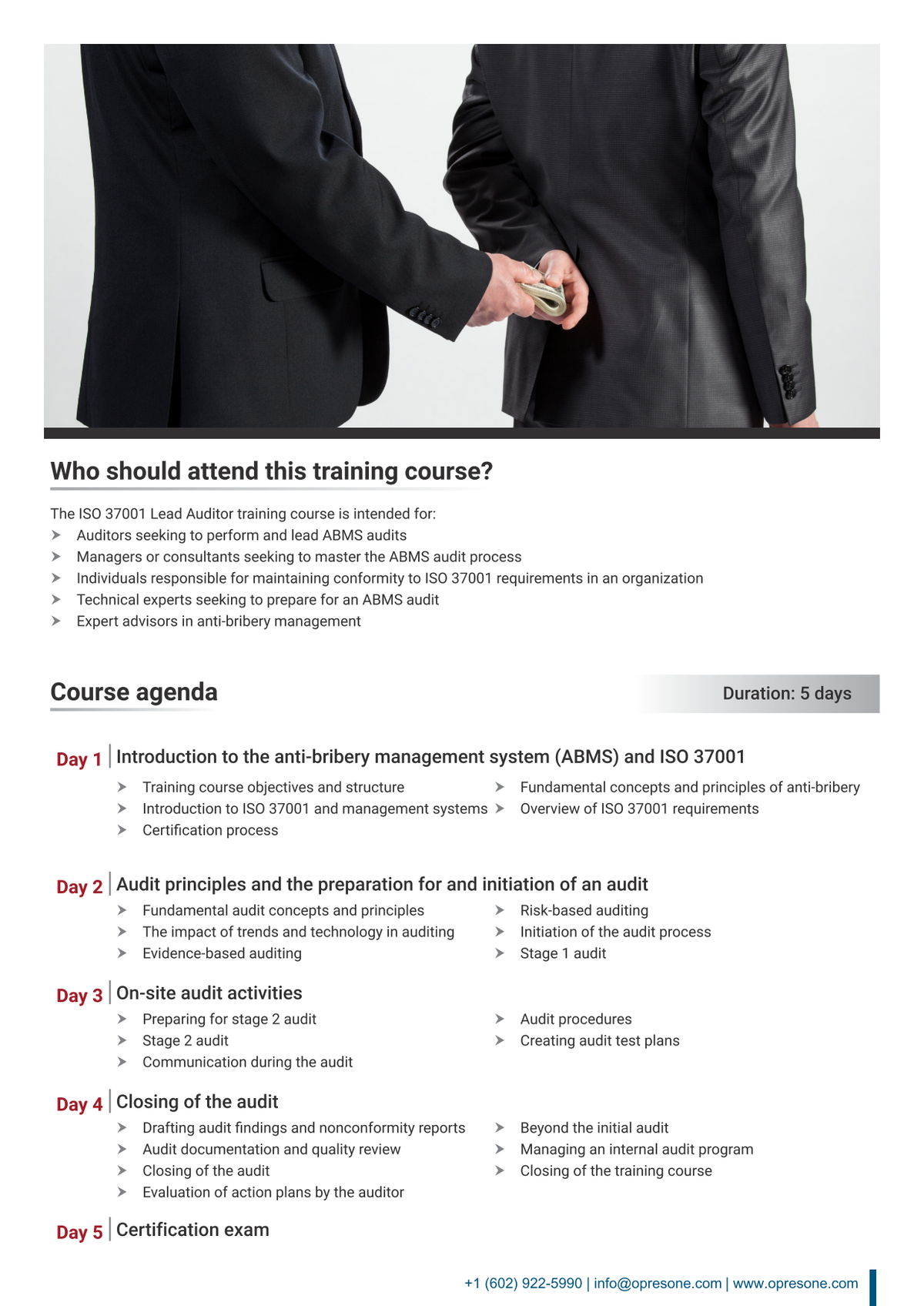 ISO 37001 Lead Auditor Certification Course