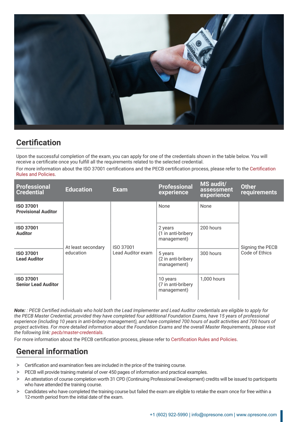 ISO 37001 Lead Auditor Certification Course