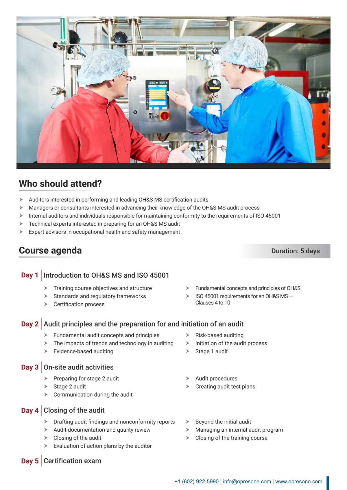 ISO 45001 Lead Auditor Certification Course