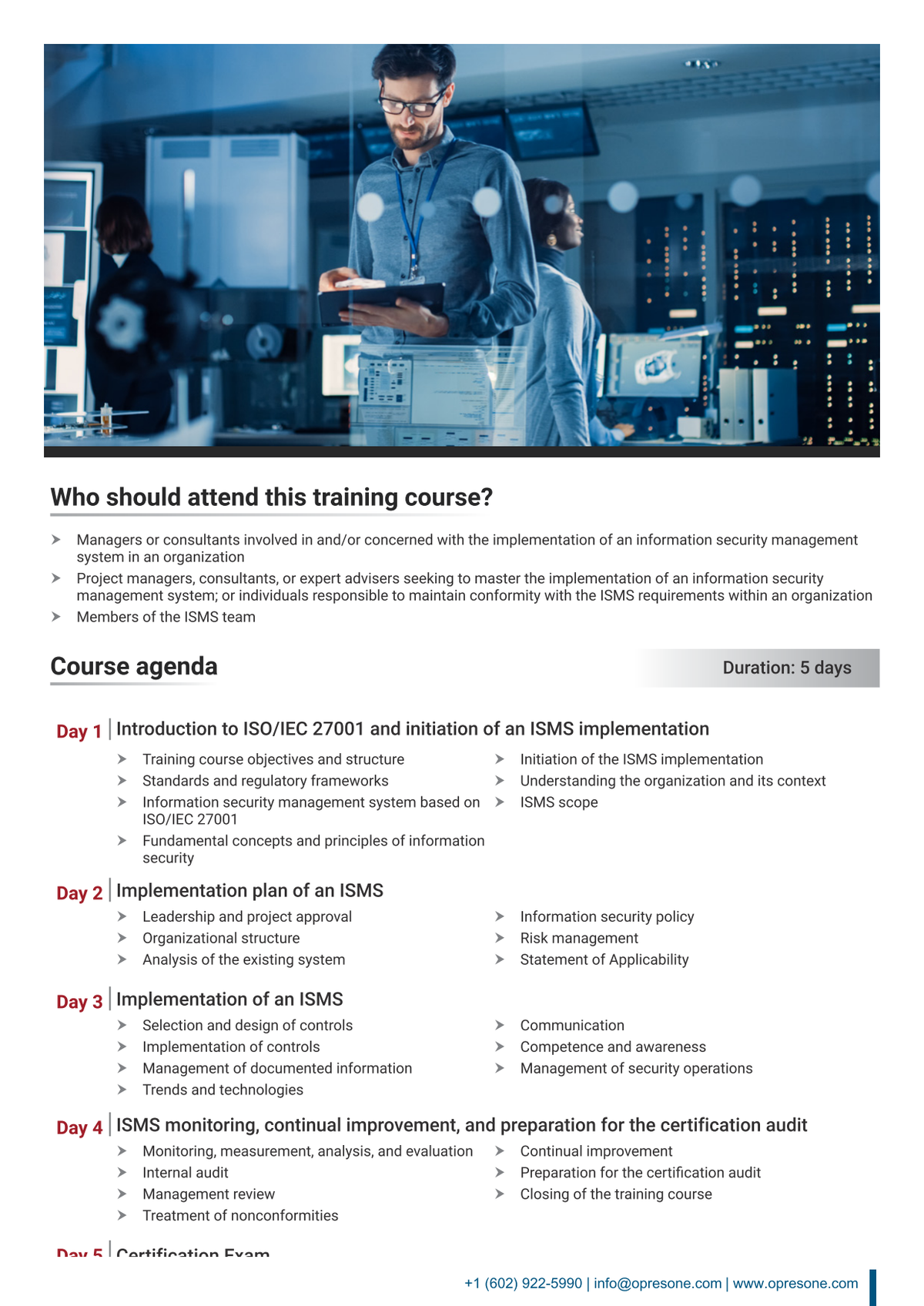 ISO 27001 Lead Implementer Certification Course