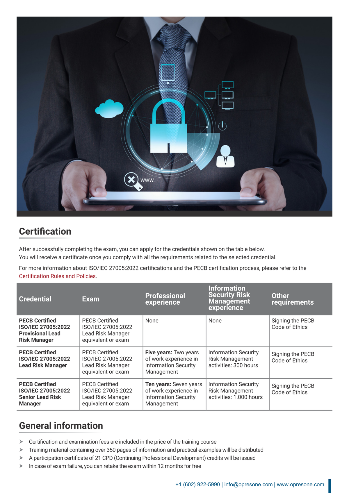 ISO/IEC 27005 Lead Information Security Risk Manager