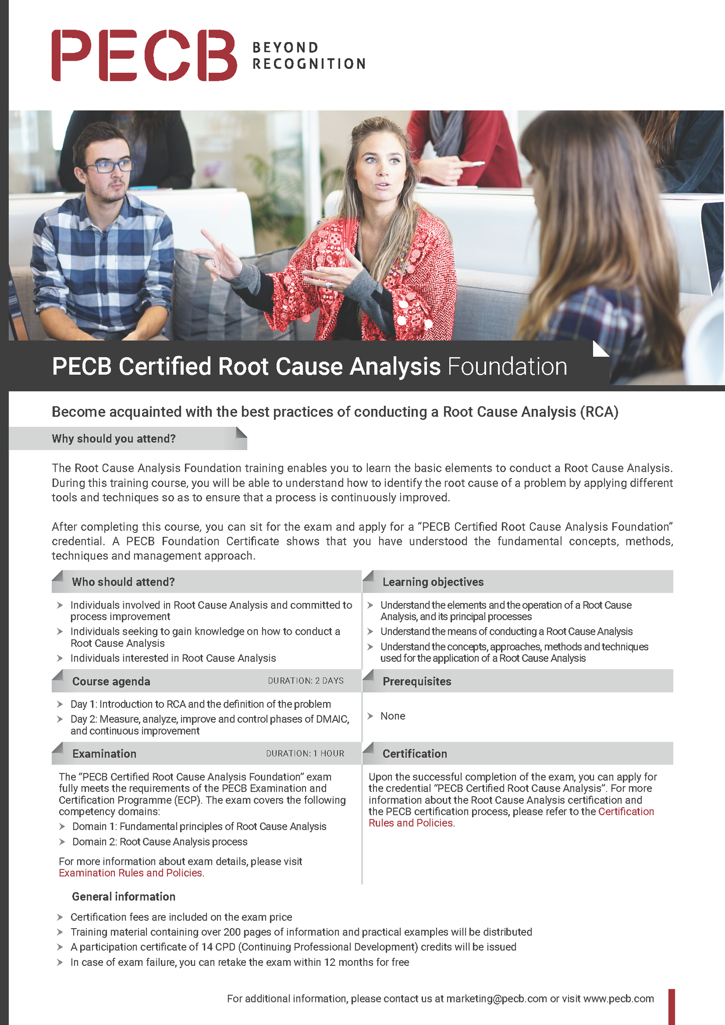 Root Cause Analysis Foundation Certification Course